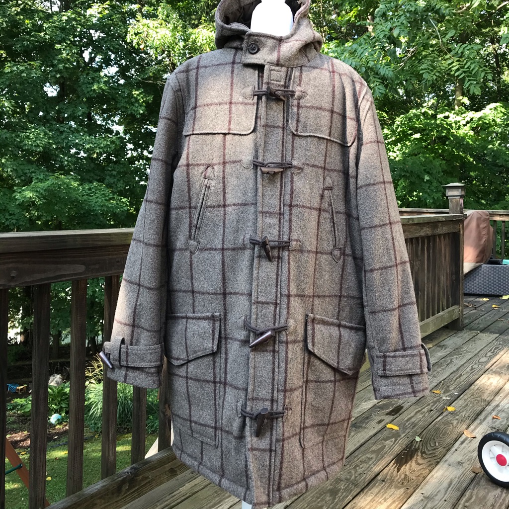 Spiewak & Sons Men’s Wool Duffle Coat Quilted Xl